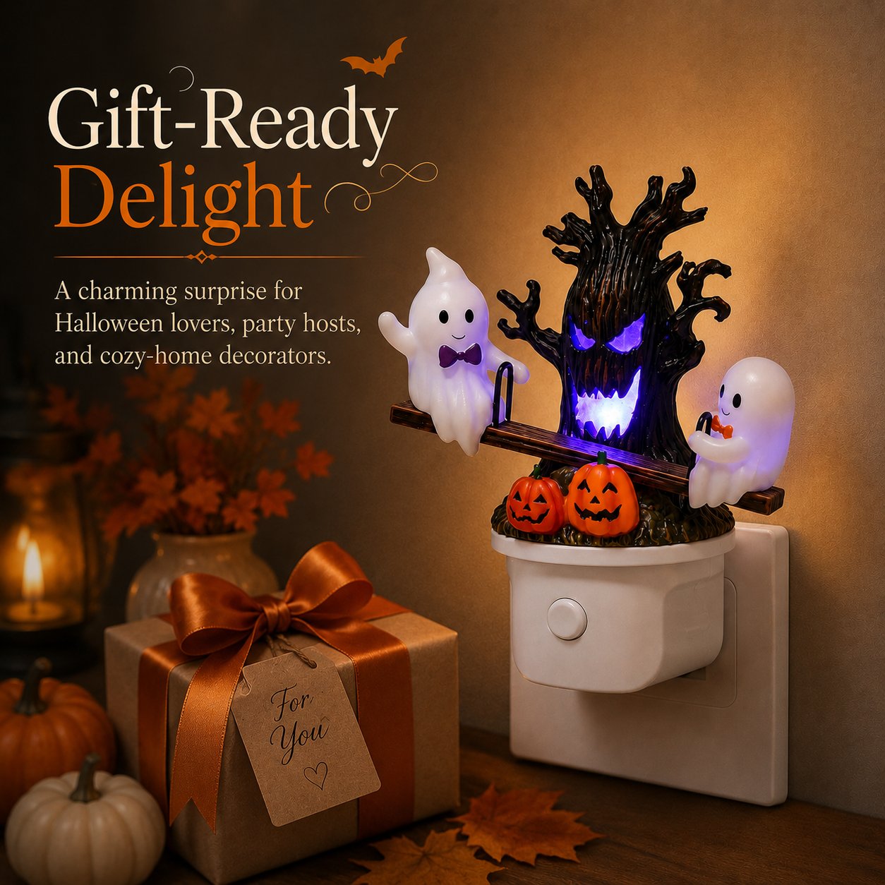 ✨Cute Halloween Glow 👻Pumpkins & Glowing Spooky Tree