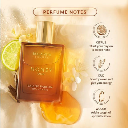 🔥Summer Flash Sale 50% OFF -🐝🍯This stuff is absolutely delectable——Bella Vita Luxury's Honey Oud | Eau de Parfum 100ml (3.4 fl oz)