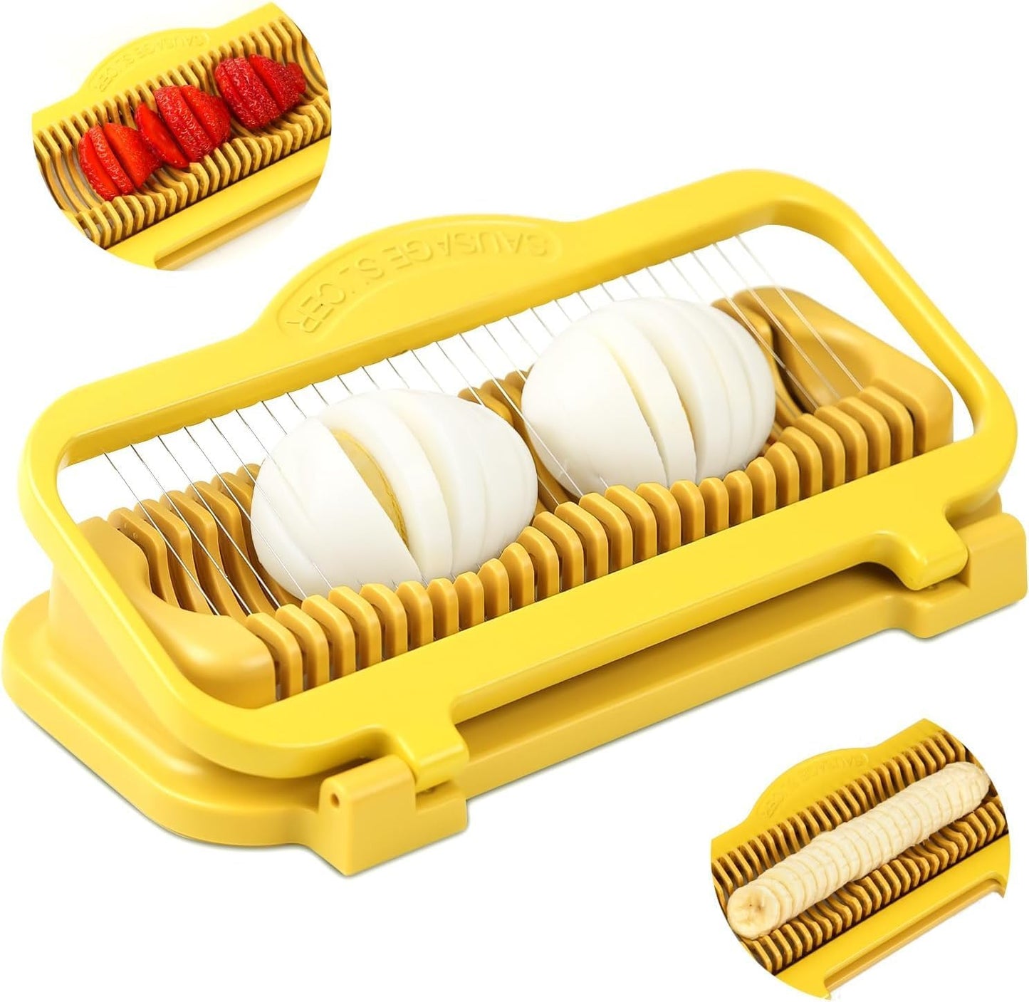 🔥HOT SALE🔥 - Aluminium & Stainless Steel Wires Larger Egg Slicer