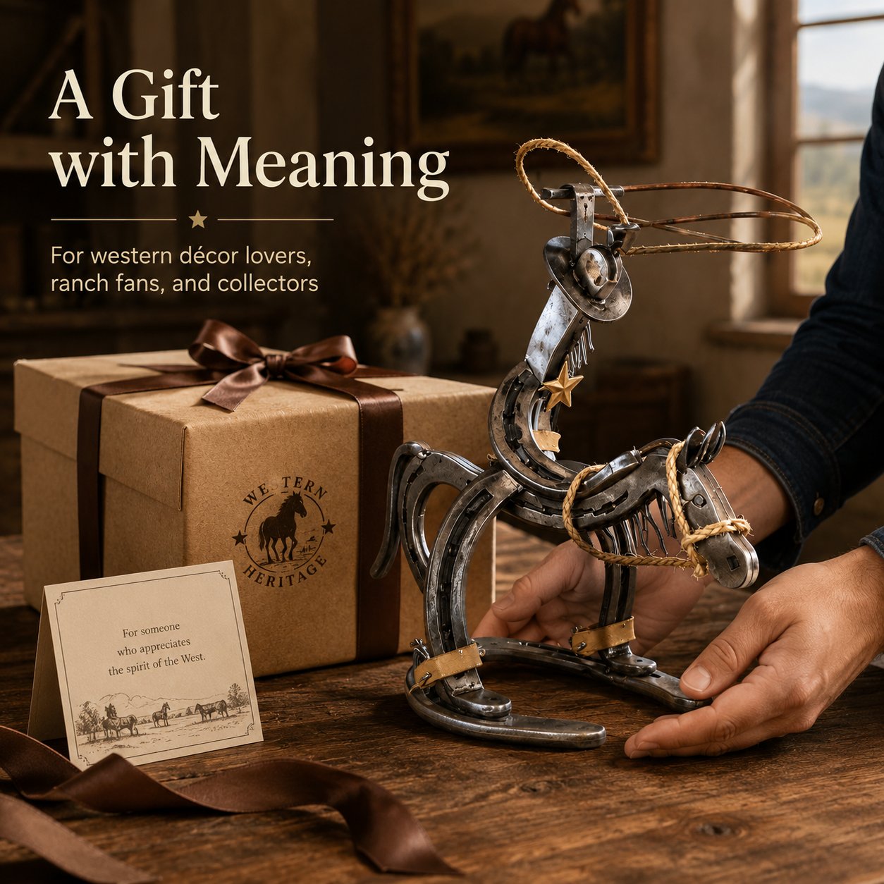 🔥LAST SALE 49% OFF-✨Handcrafted Cowboy Iron Pony Ornament
