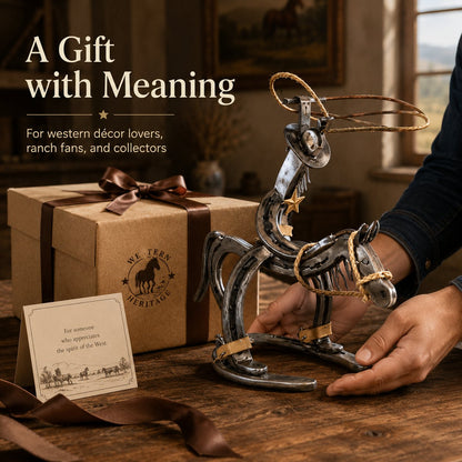 🔥LAST SALE 49% OFF-✨Handcrafted Cowboy Iron Pony Ornament