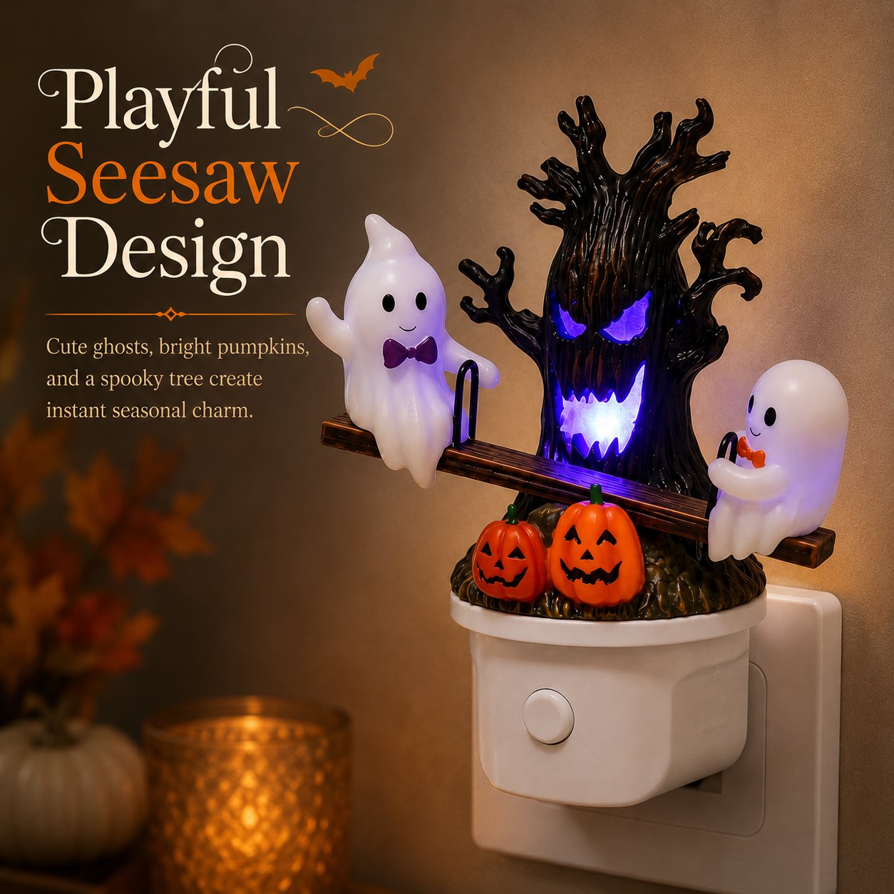 ✨Cute Halloween Glow 👻Pumpkins & Glowing Spooky Tree