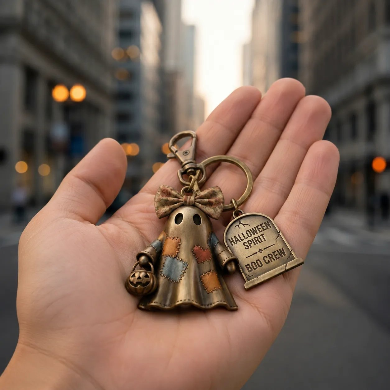 🎁HOT SALE 49% OFF 🔥Halloween Spirit Boo Crew Ghost Keychain