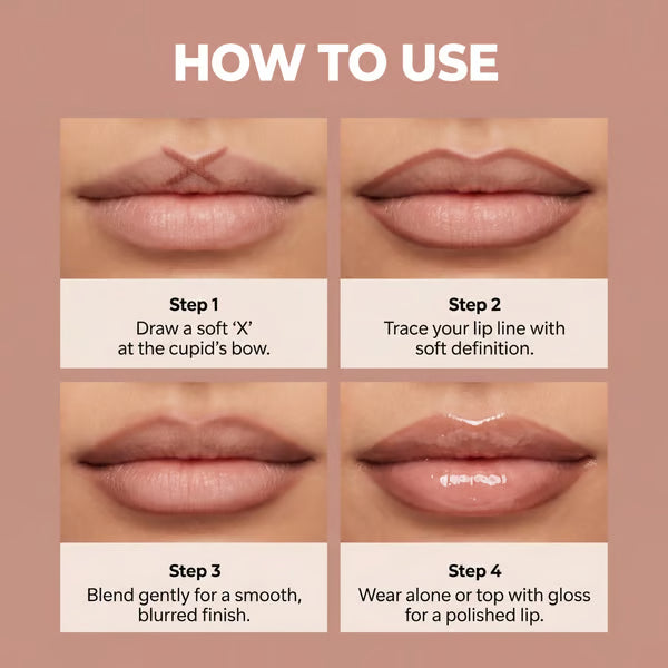 Easy Glide Lip Liner — Creamy, Blendable Color with Smooth Application