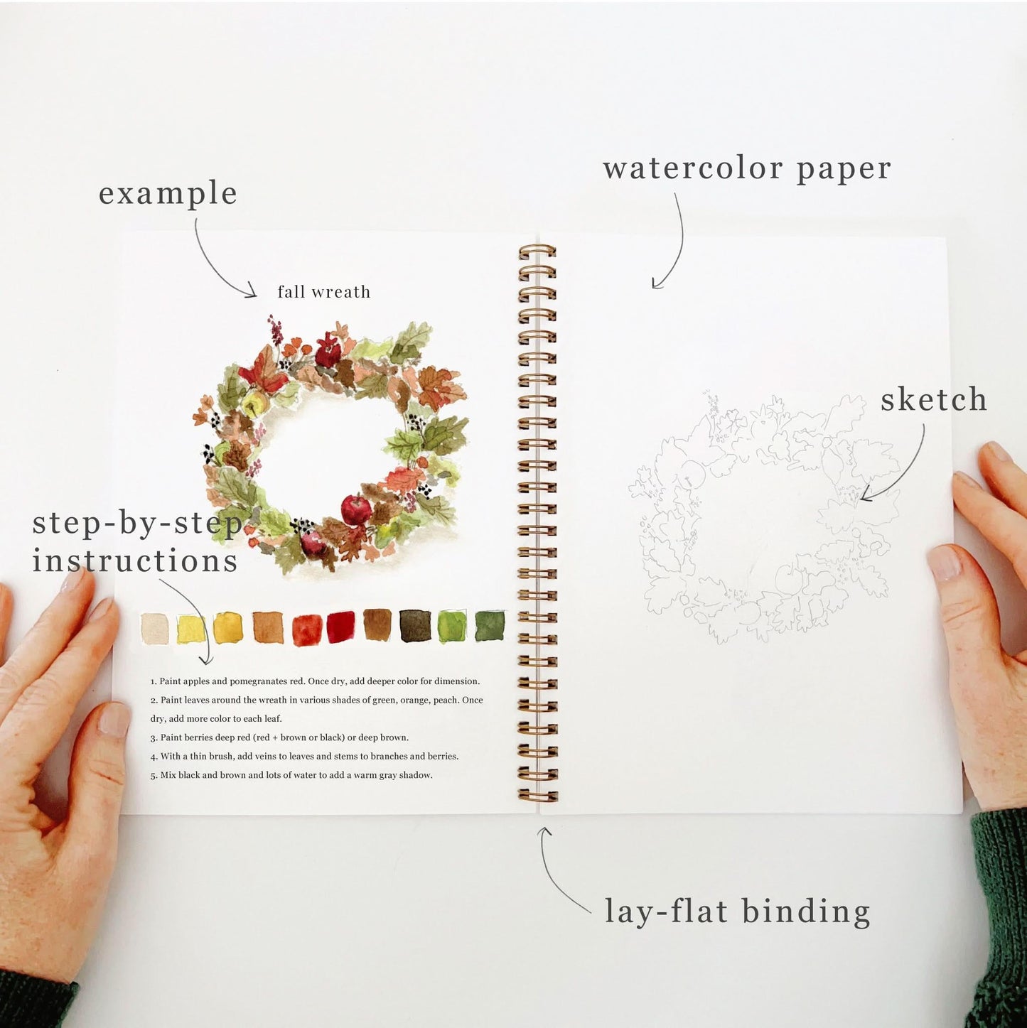 🎁Cozy Slow Watercolor Workbook Art Practice Set